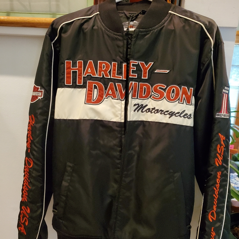 Men Harley Davidson Nylon bomber jacket